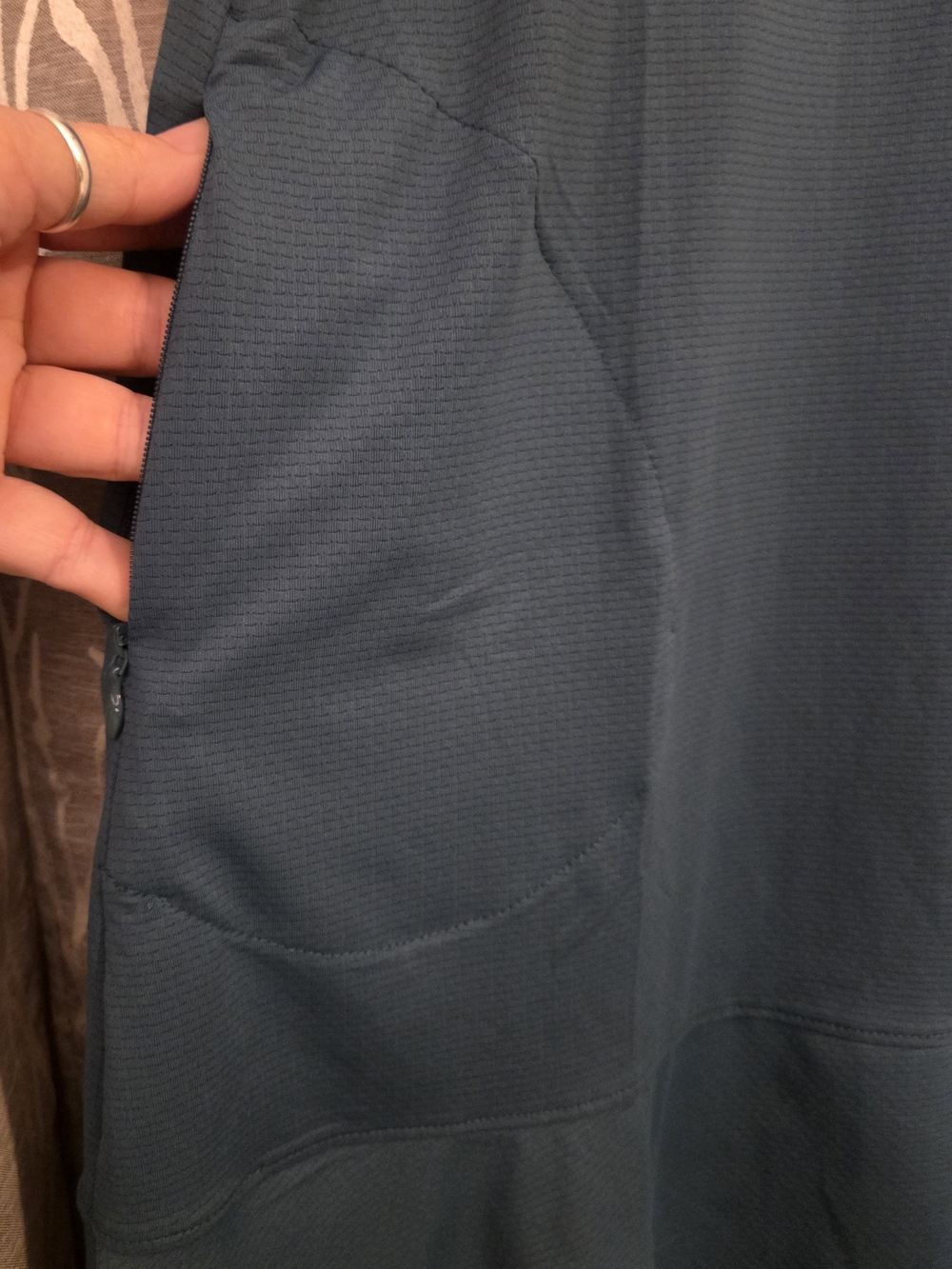 Gottex Midnight Teal Textured Sports Dress. Size L - Picture 4 of 7